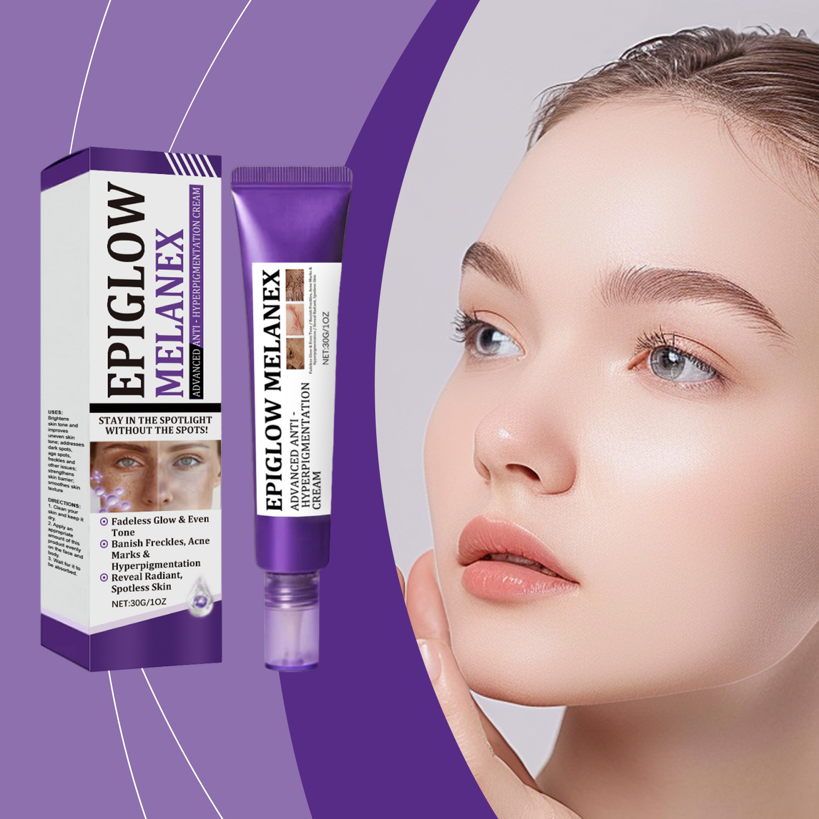Retinol Freckle Cream Mild Care Facial Even Skin Tone Bright Hydrating Daily Nursing Face Lotion