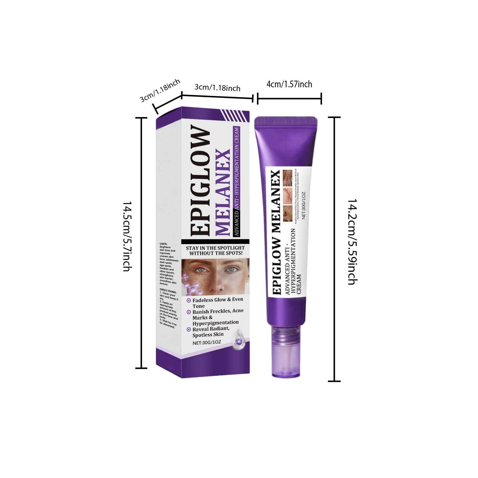 Retinol Freckle Cream Mild Care Facial Even Skin Tone Bright Hydrating Daily Nursing Face Lotion