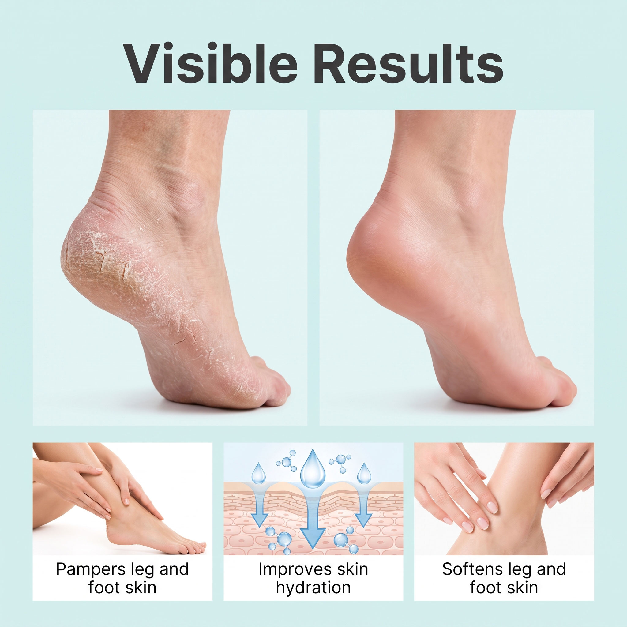 Soft Smooth Easy Spread Non Sticky Leg Foot Skin Care Comfortable Body Lotion