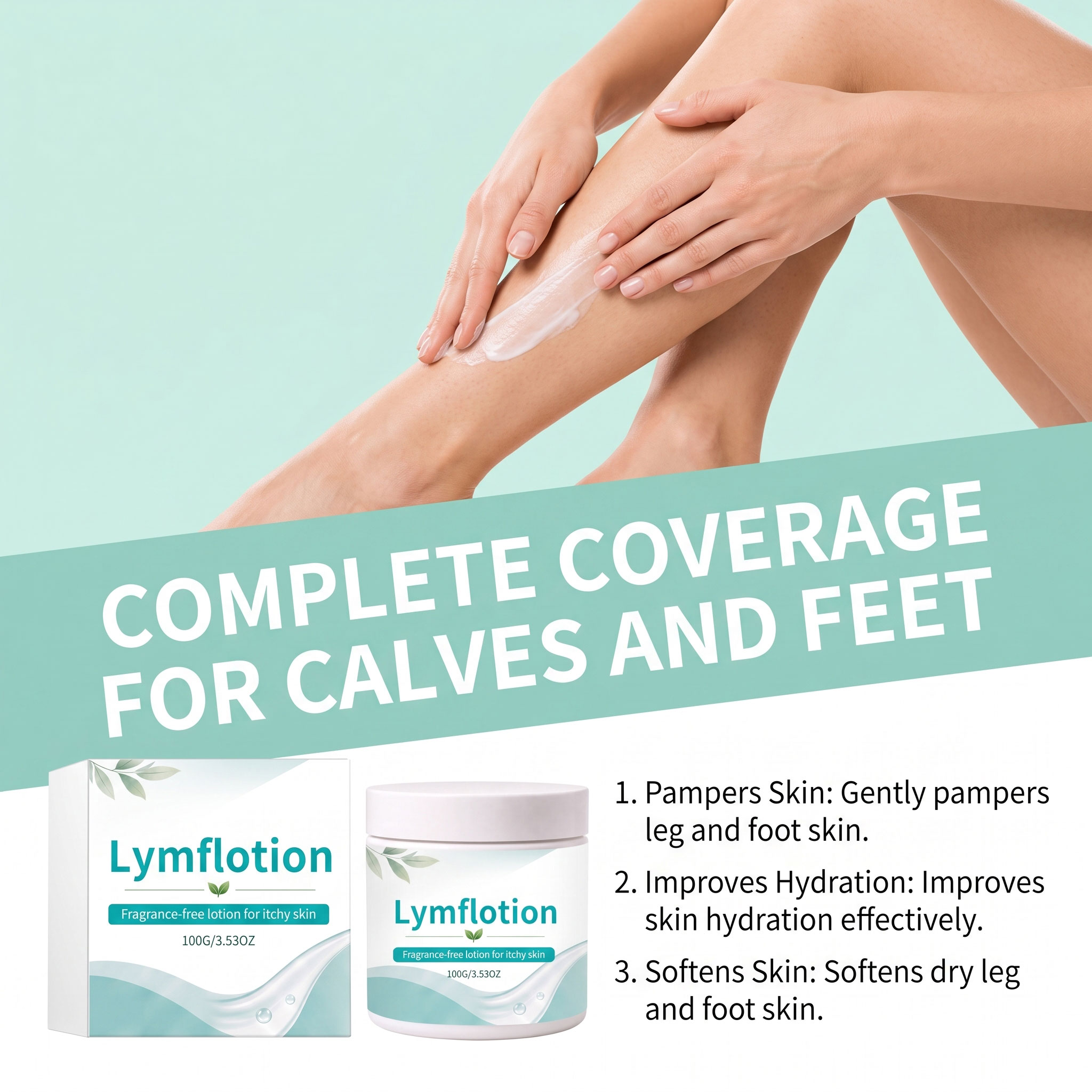 Soft Smooth Easy Spread Non Sticky Leg Foot Skin Care Comfortable Body Lotion