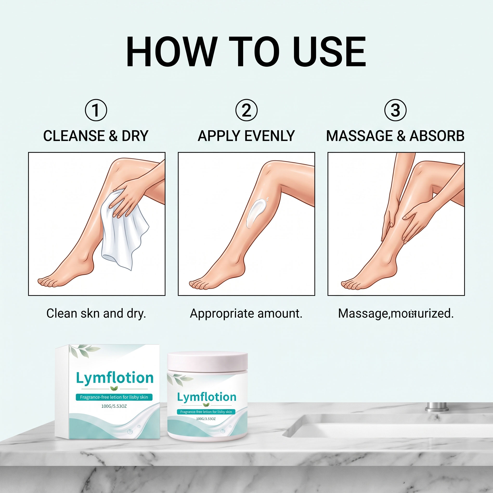 Soft Smooth Easy Spread Non Sticky Leg Foot Skin Care Comfortable Body Lotion