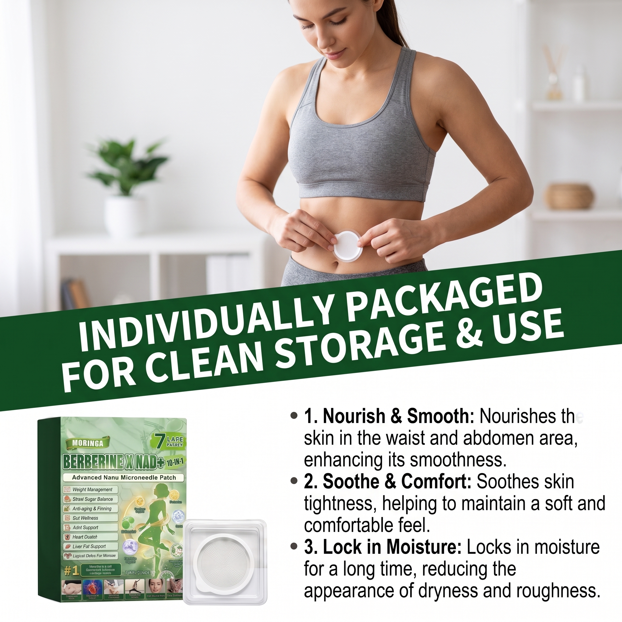 Body Care Patch Contains Plant Essence Thin Breathable Hydrating Fit Local Skin Moisturizing Gentle Care