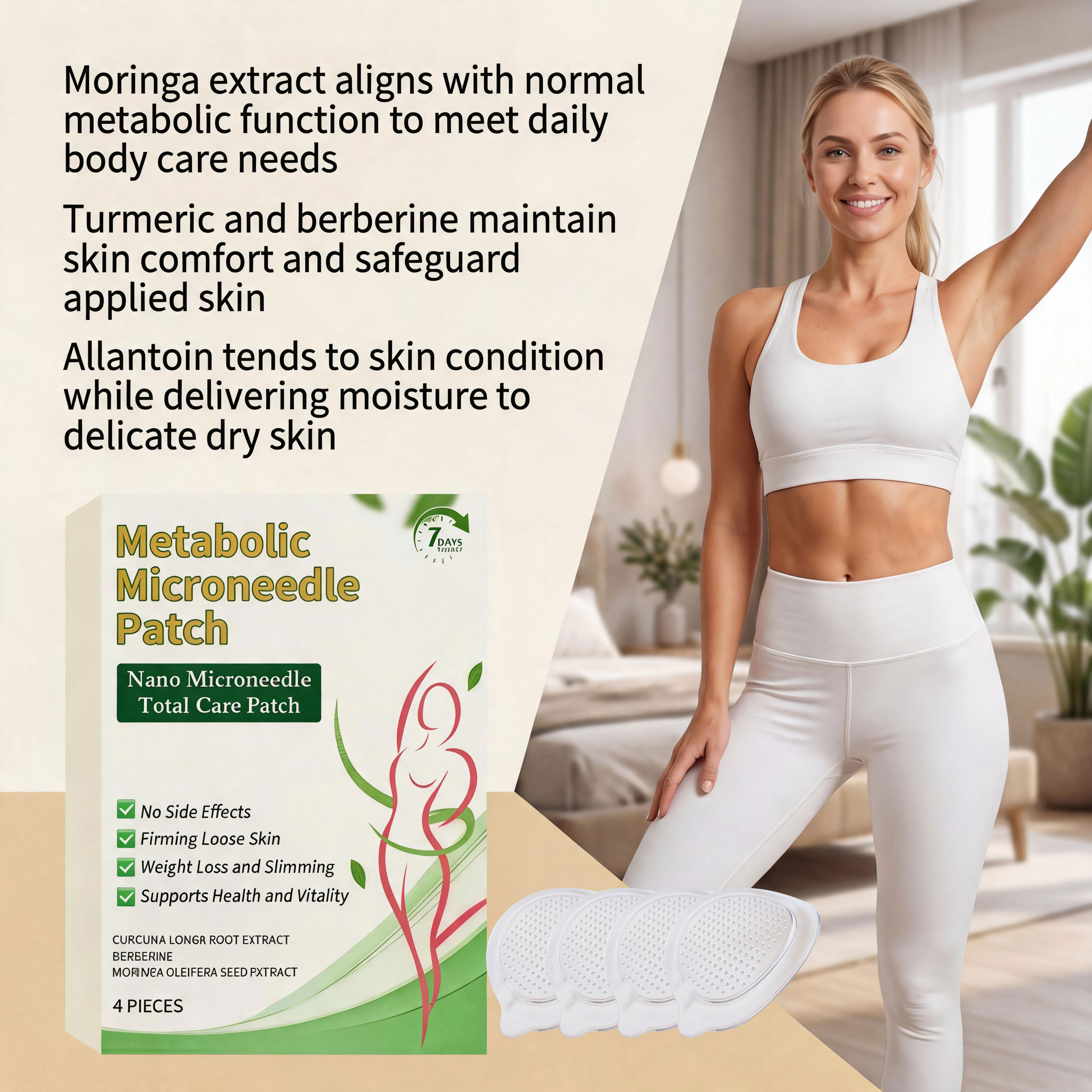 Body Care Patch Turmeric Plant Extract Slim Figure Shaping Skin Friendly Comfort Care Patch