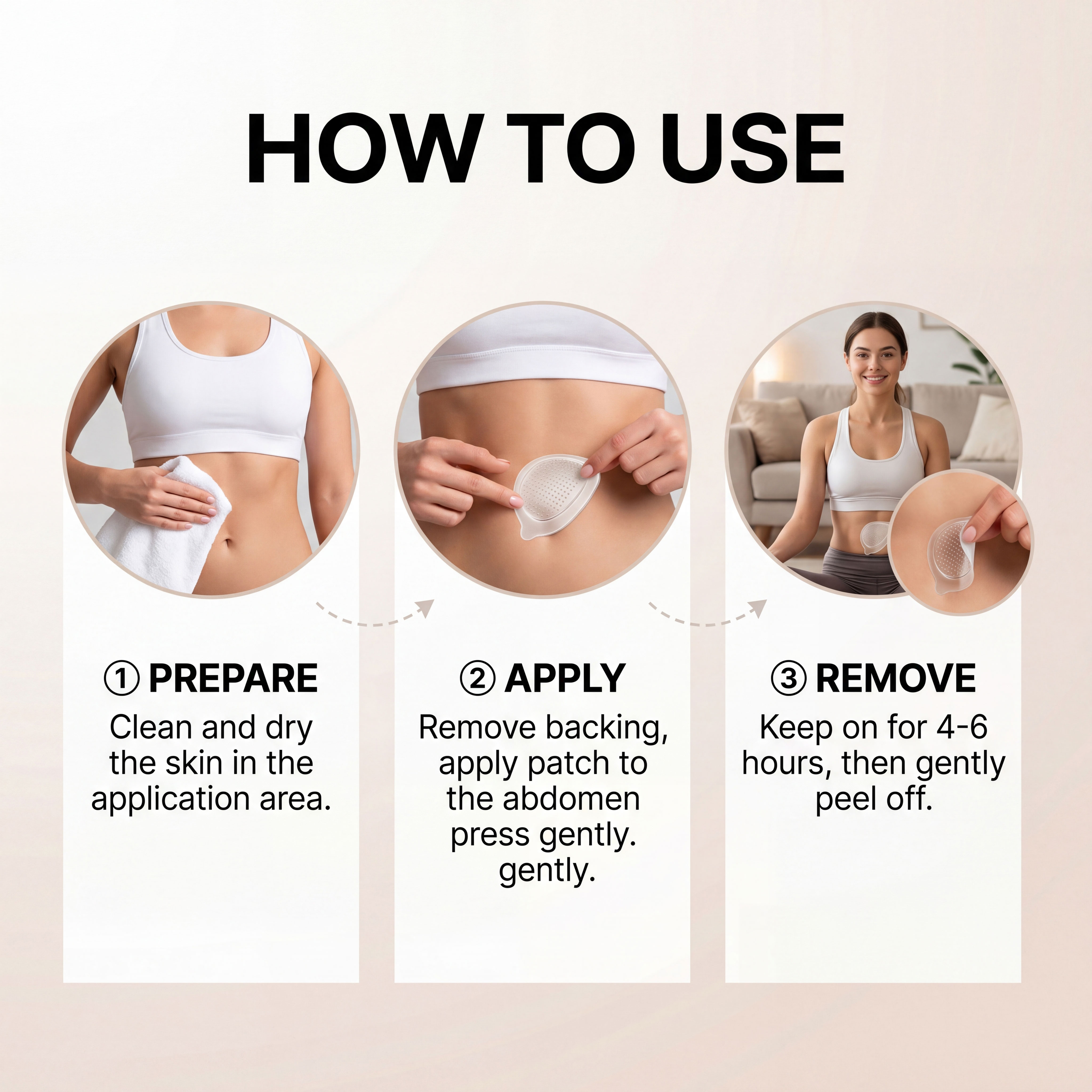 Body Care Patch Turmeric Plant Extract Slim Figure Shaping Skin Friendly Comfort Care Patch