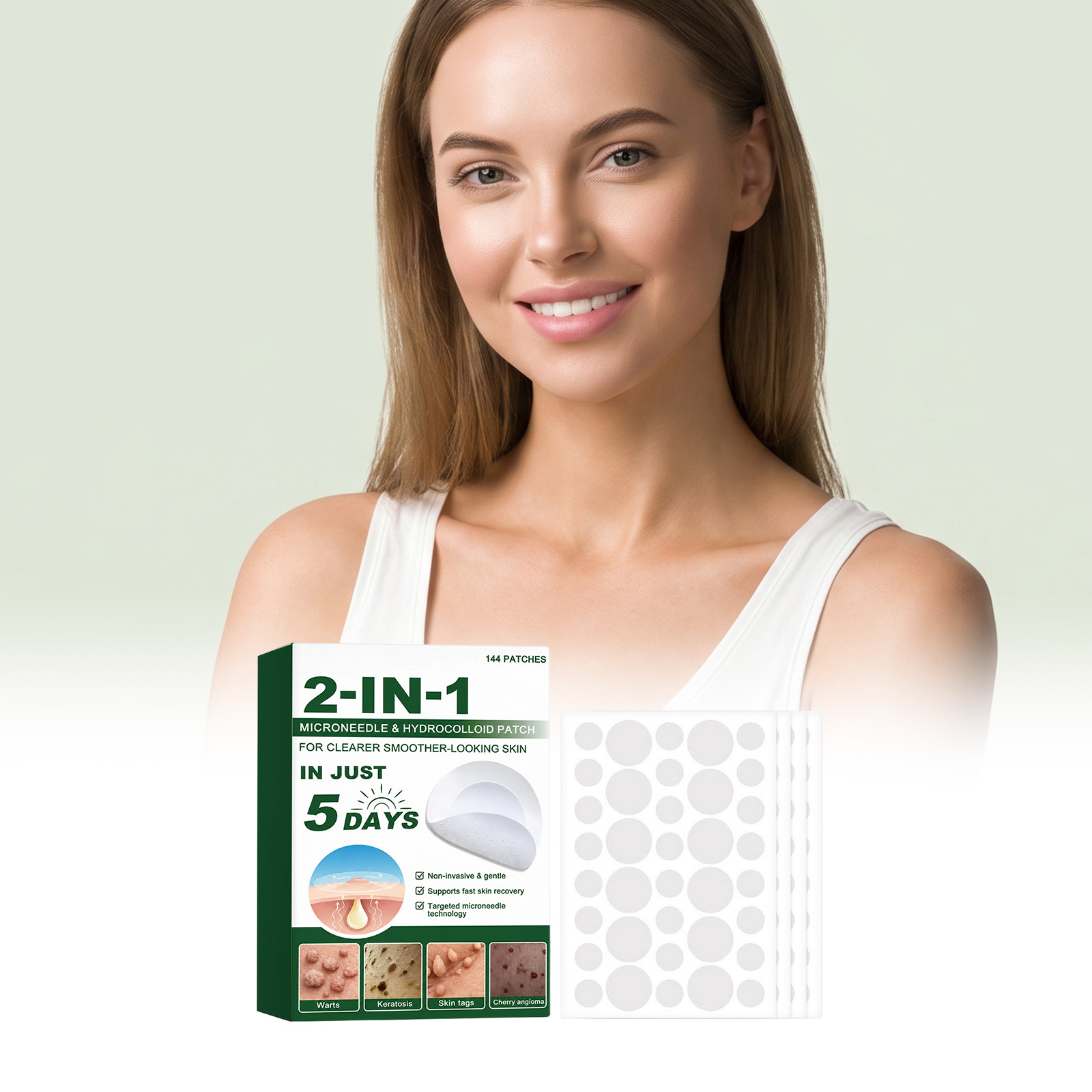 Skin Revitalizing Care Patch Soft Gentle Breathable Daily Body Skin Nourish Smooth Delicate Sheet