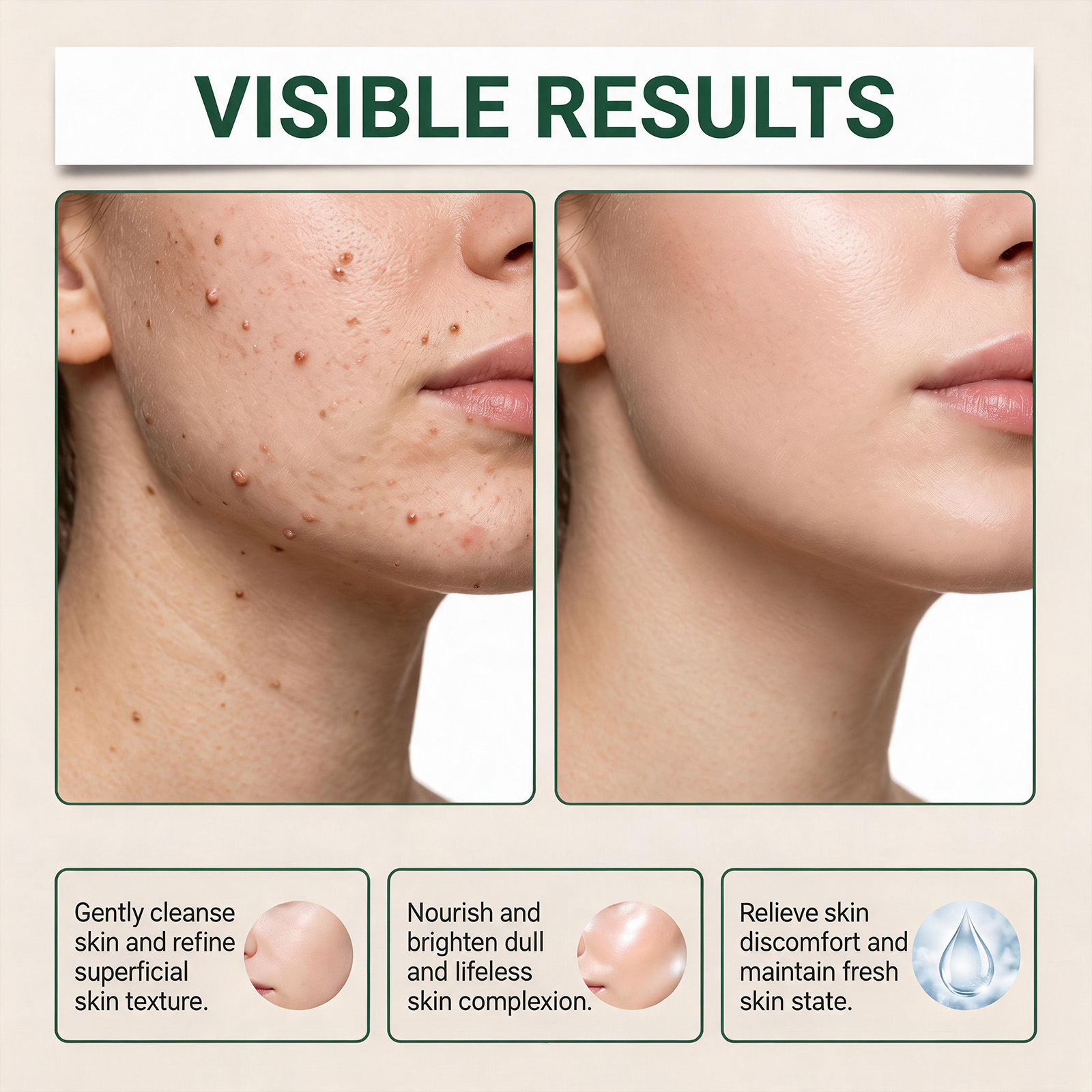 Skin Revitalizing Care Patch Soft Gentle Breathable Daily Body Skin Nourish Smooth Delicate Sheet