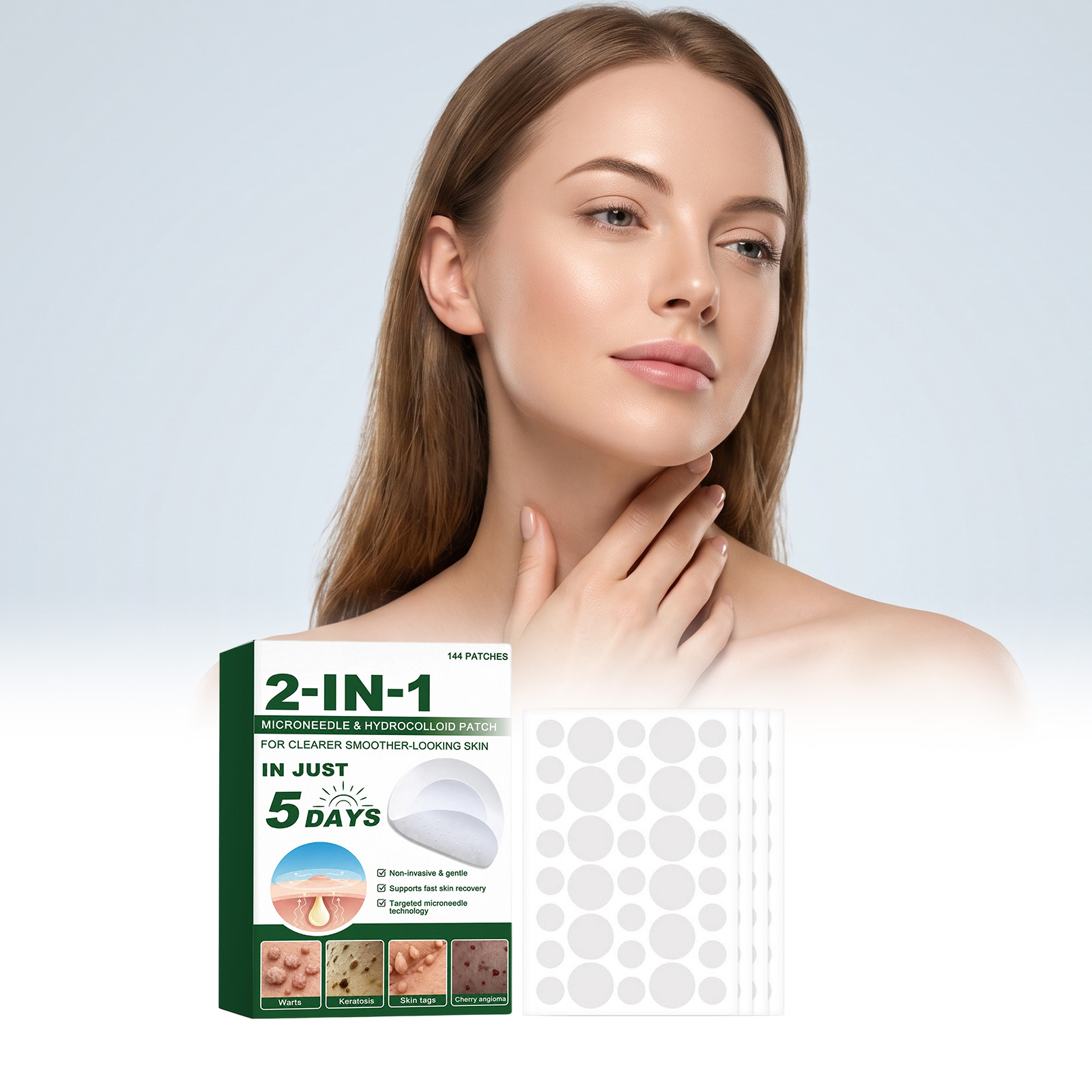 Skin Revitalizing Care Patch Soft Gentle Breathable Daily Body Skin Nourish Smooth Delicate Sheet