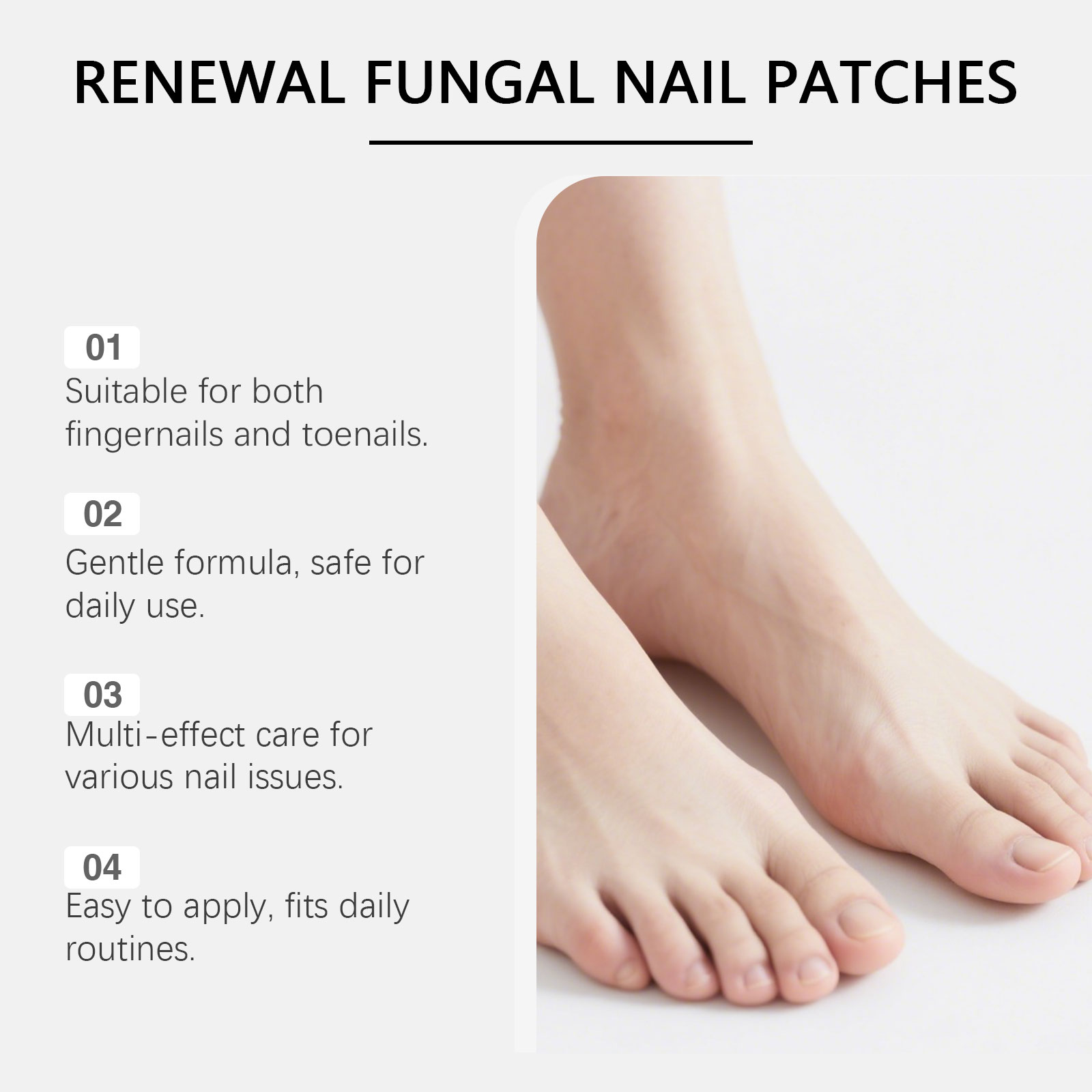Nail Care Patch Gentle Protect Foot Nail Fit Nail Surface Thin Breathable Comfortable Daily Nail Care Sticker