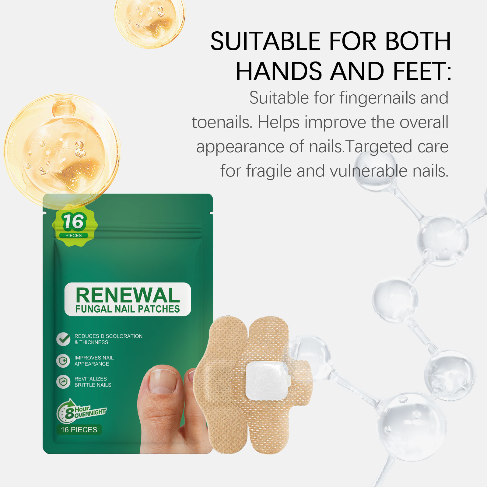 Nail Care Patch Gentle Protect Foot Nail Fit Nail Surface Thin Breathable Comfortable Daily Nail Care Sticker
