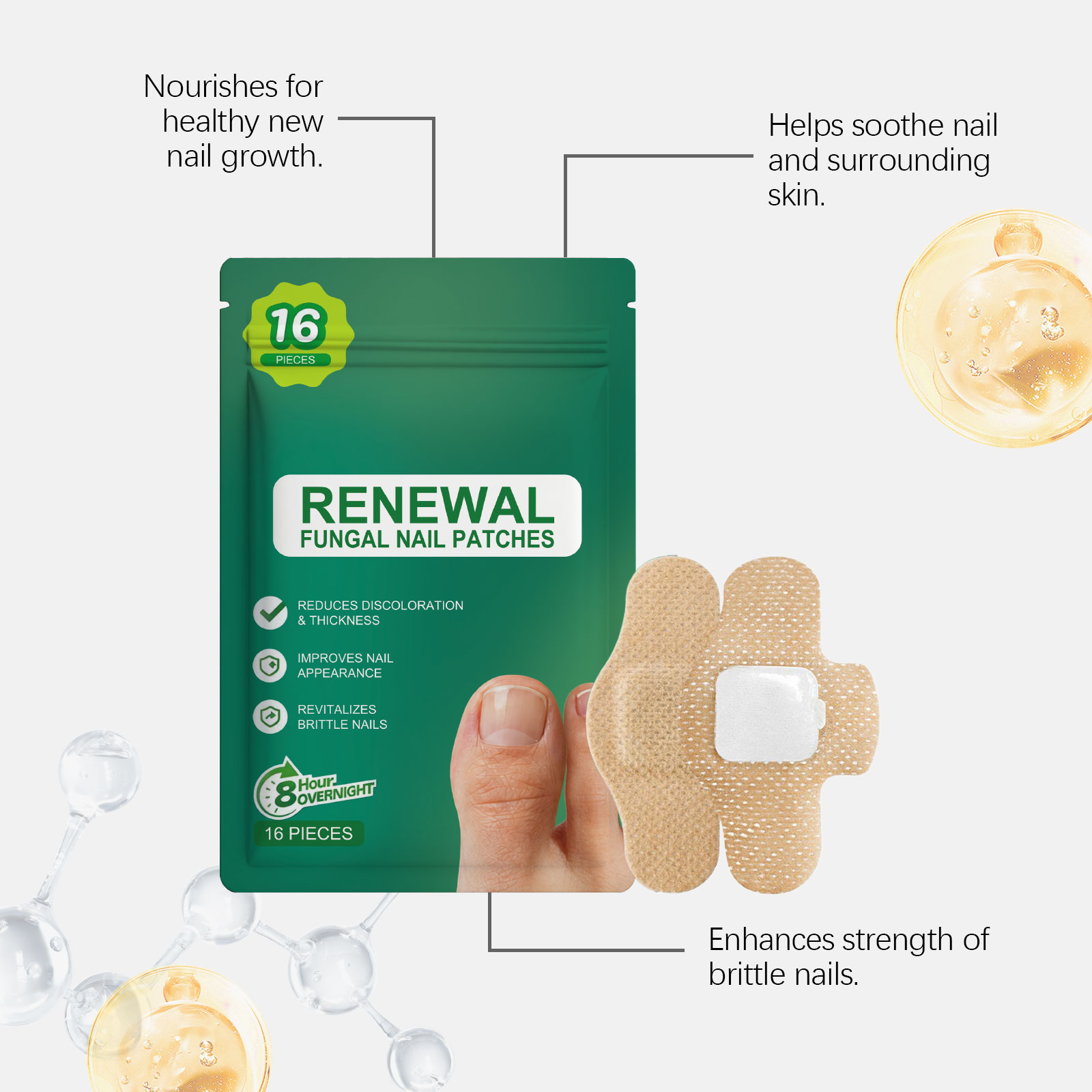 Nail Care Patch Gentle Protect Foot Nail Fit Nail Surface Thin Breathable Comfortable Daily Nail Care Sticker