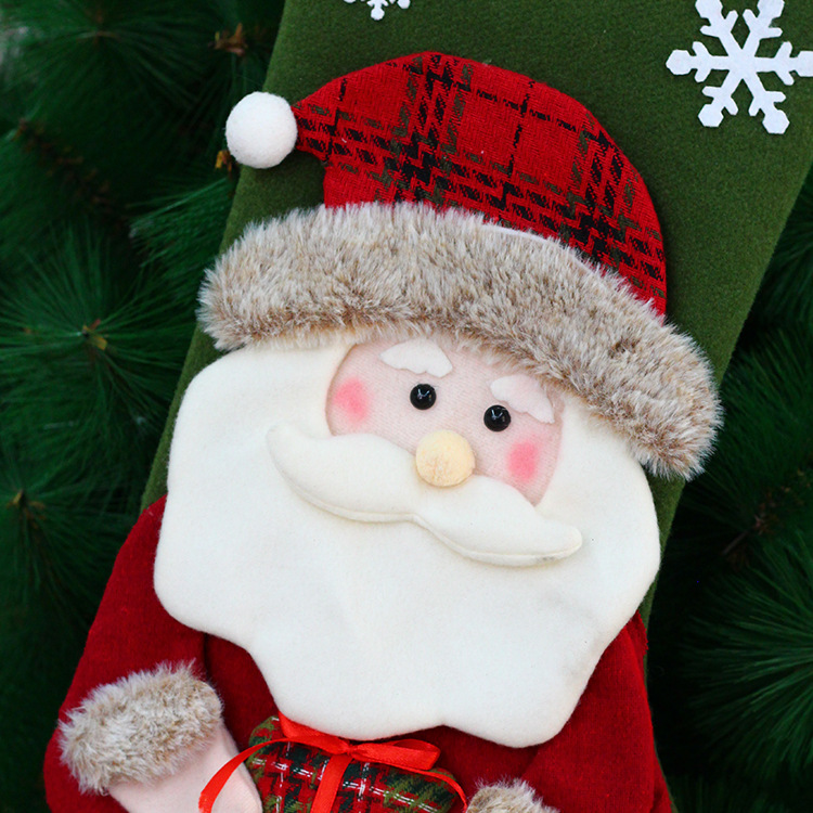Christmas stockings Christmas Boot Gift Bags 50cm Stocking Ornaments for Tree Fireplace Wall Indoor Festive Display 3PCS