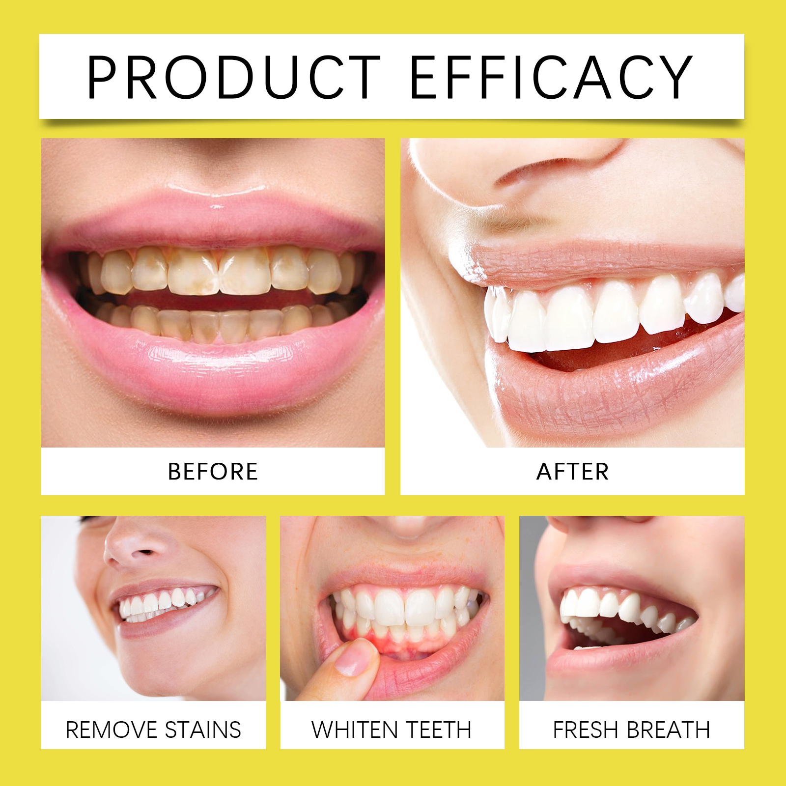 Dental Care Teeth Powder Freshen Breath Remove Odor Clean Stains Brighten Oral Sanitary Care