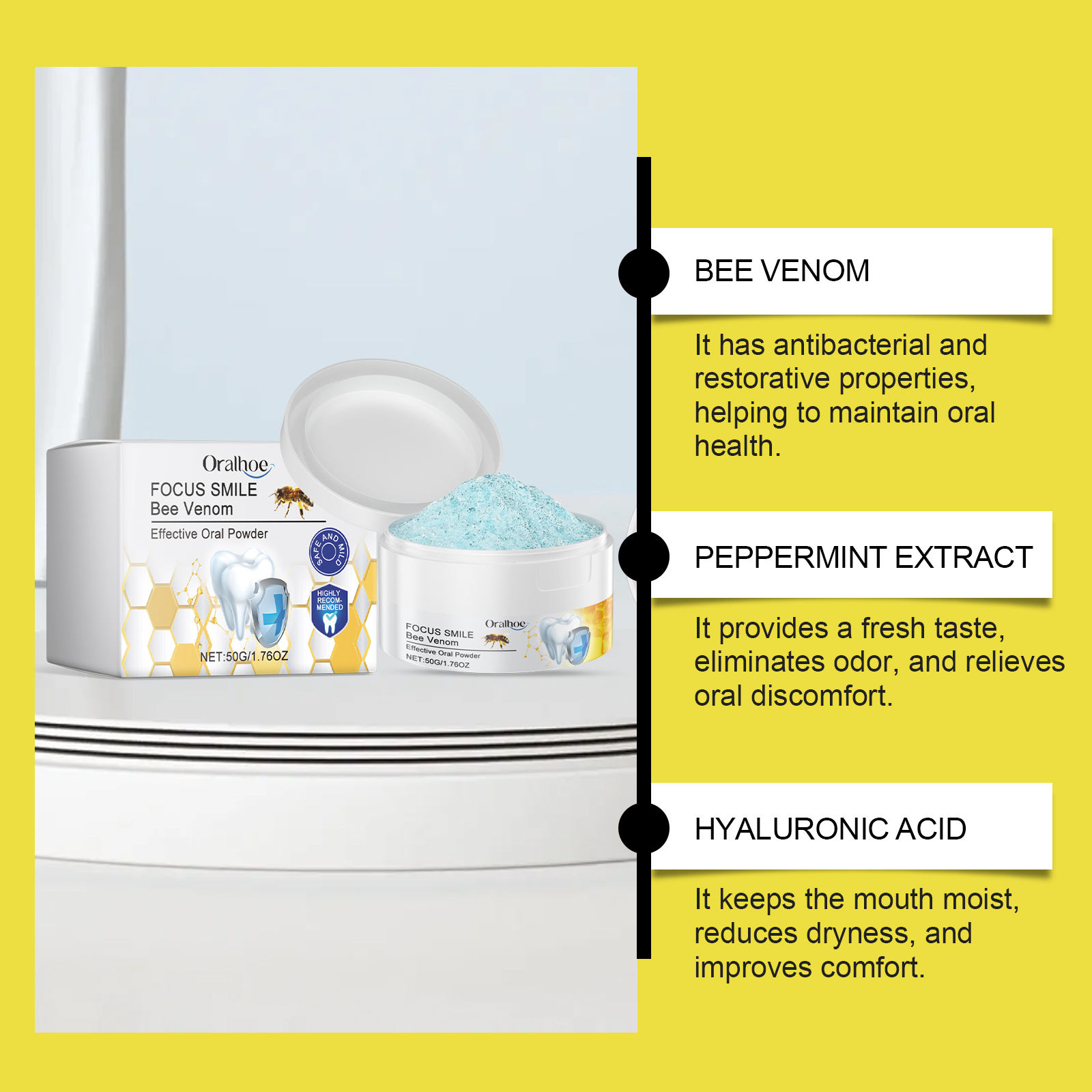 Dental Care Teeth Powder Freshen Breath Remove Odor Clean Stains Brighten Oral Sanitary Care