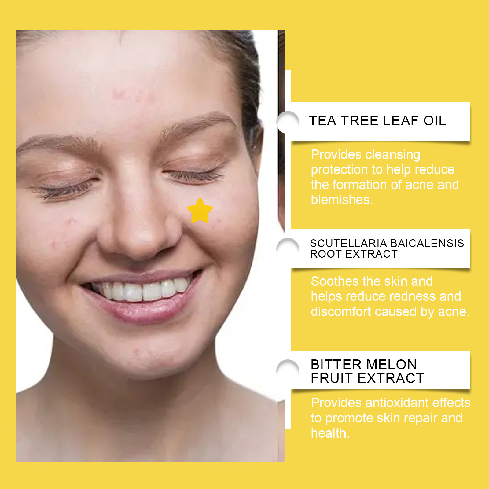 Star Shaped Facial Acne Patch Acne Clearing Skin Care Invisible Cover Facial Care Pimple