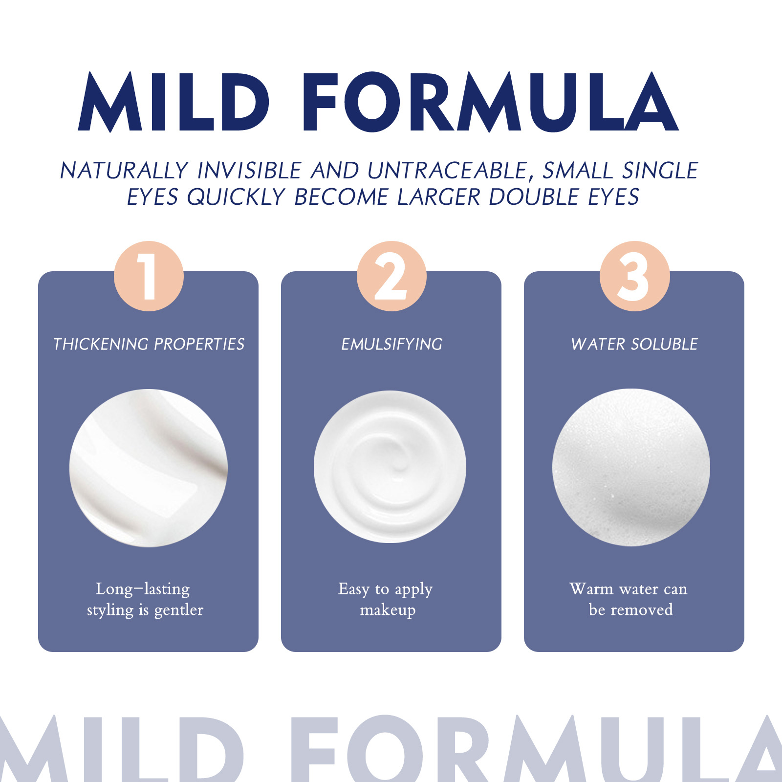 Eyelid Firming Cream Invisible Natural Fast Drying Waterproof Long Lasting For Double Eyelid Shaping Daily Makeup