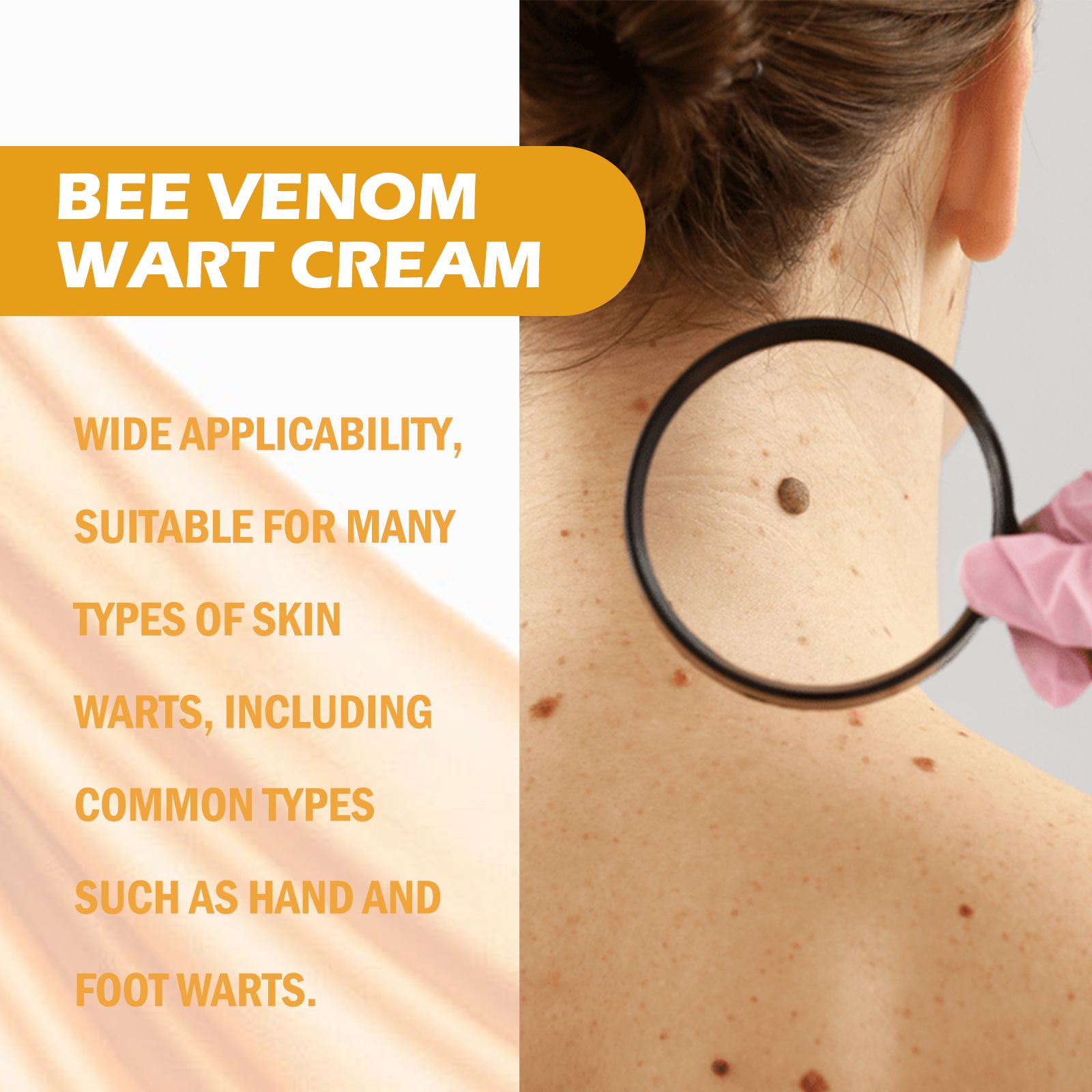 Bee Venom Skin Care Cream Gentle Cleansing For Skin Tags And Warts External Use