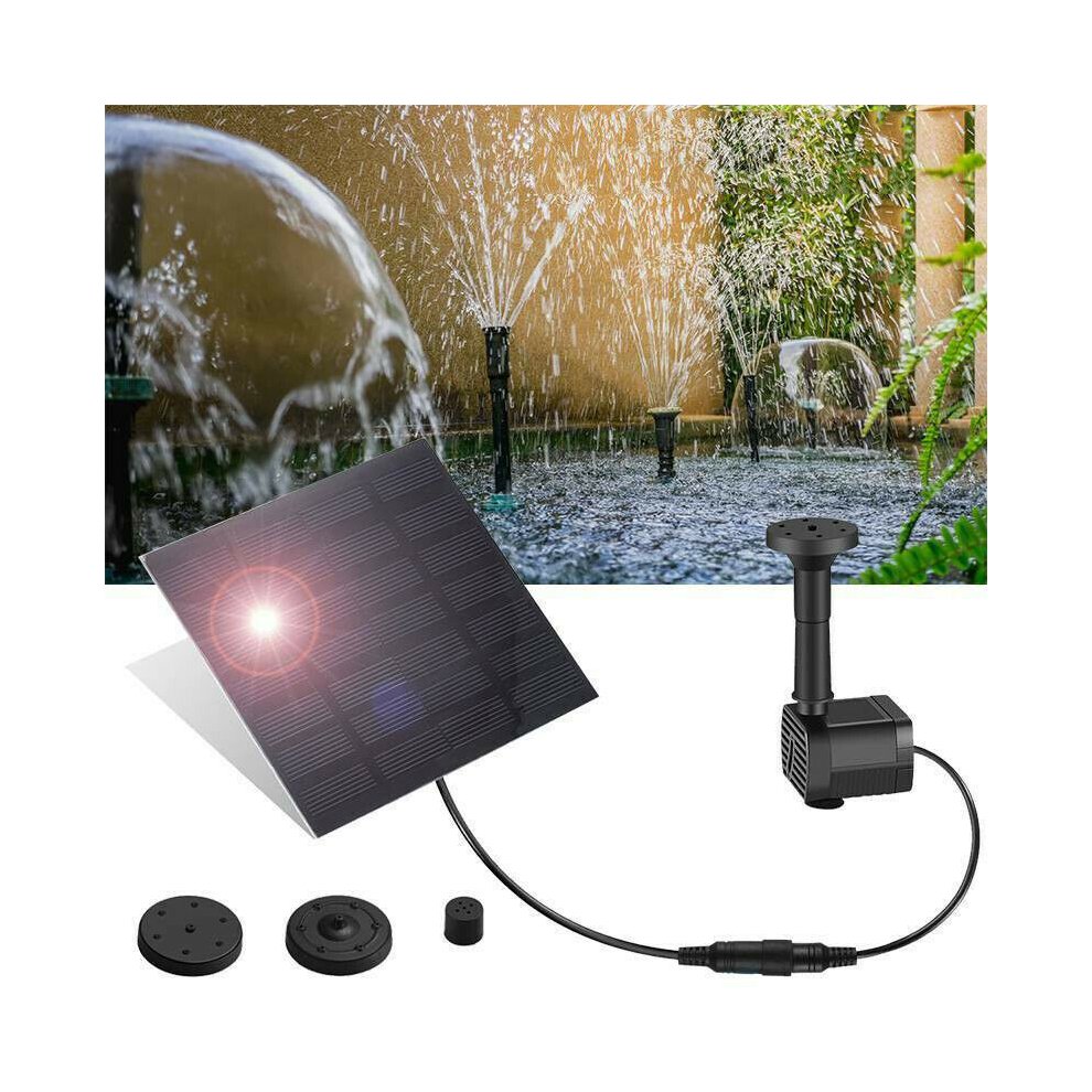 Solar Panel Powered Water Feature Plants Pump Garden Pool Pond Aquarium Fountain Water P