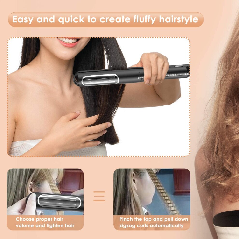 Hair Curler Corn Perm Splint Ceramic Hair Crimper Iron Hair Waver Tongs Curling Wand Portable Automatic Rotating