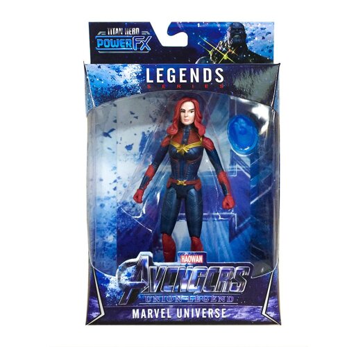 (Captain Marvel) New Avengers Infinity War LED 16cm Action Figures Doll Captain Kids Gif