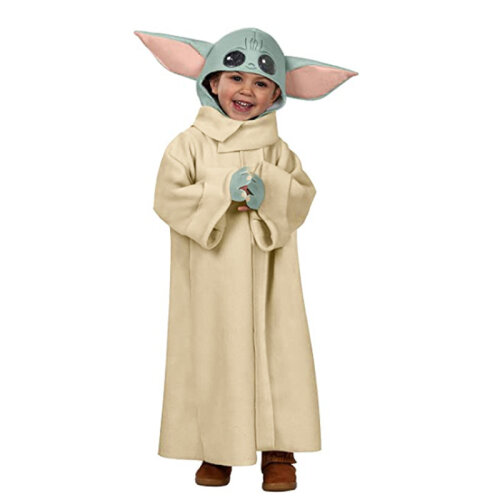 Baby Yoda Mandalorian Star War Kids Cosplay Costume Halloween Outfit Boys Full Set Children Dress Up