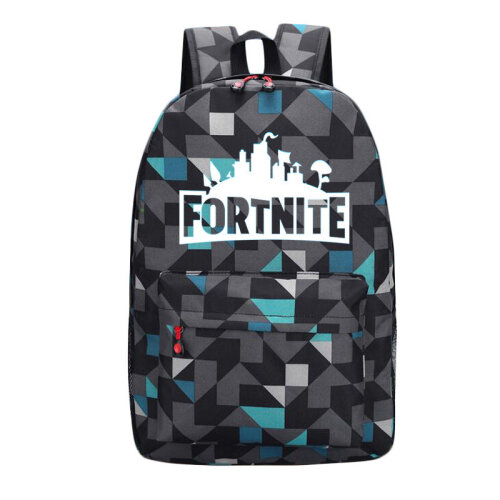 (Lingge Blue) FORTNITE Backpack Versatile Shoulder Bag Luminous School Travel Children G