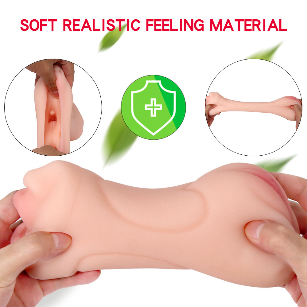 Vagina Sex Toy For Men Masturbator Cup Sex Product Love Doll 3 In 1 Silicone Mouth Anal Vegina For Men Sex Masturbation Male Pocket Pussy Fit for Penis Exercise