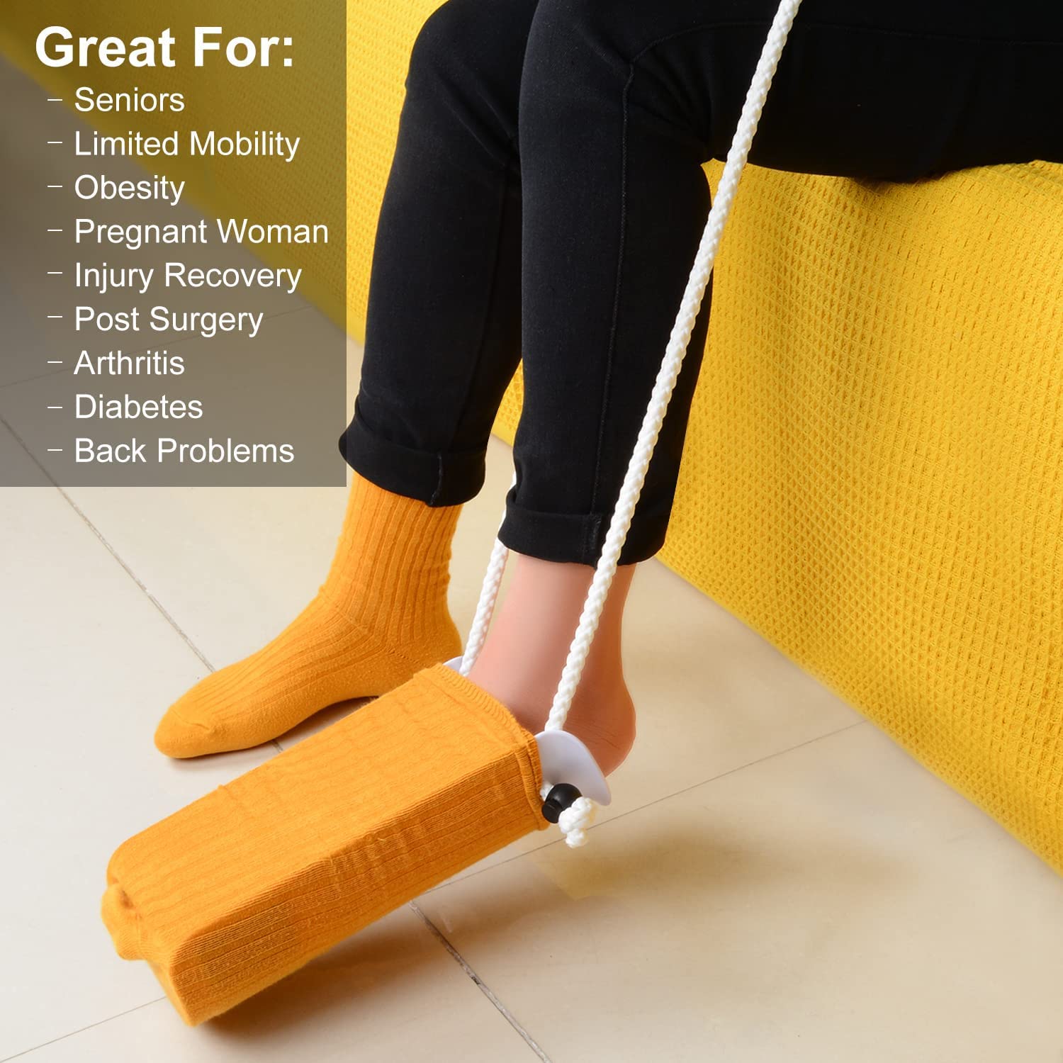 Sock Aid Kit  Sock Helper-Easy on|For Elderly |Senior| Pregnant|Diabetics