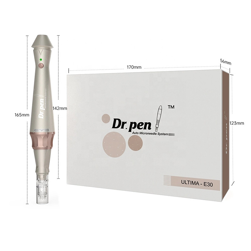 Dr. Pen E30 Ultima Electric Pen Microneedling Pen Wireless Derma Auto Beauty Pen Multi-function Skin Care Tool Kit for Face and Body  with 2PCS 12 Pins Cartridges