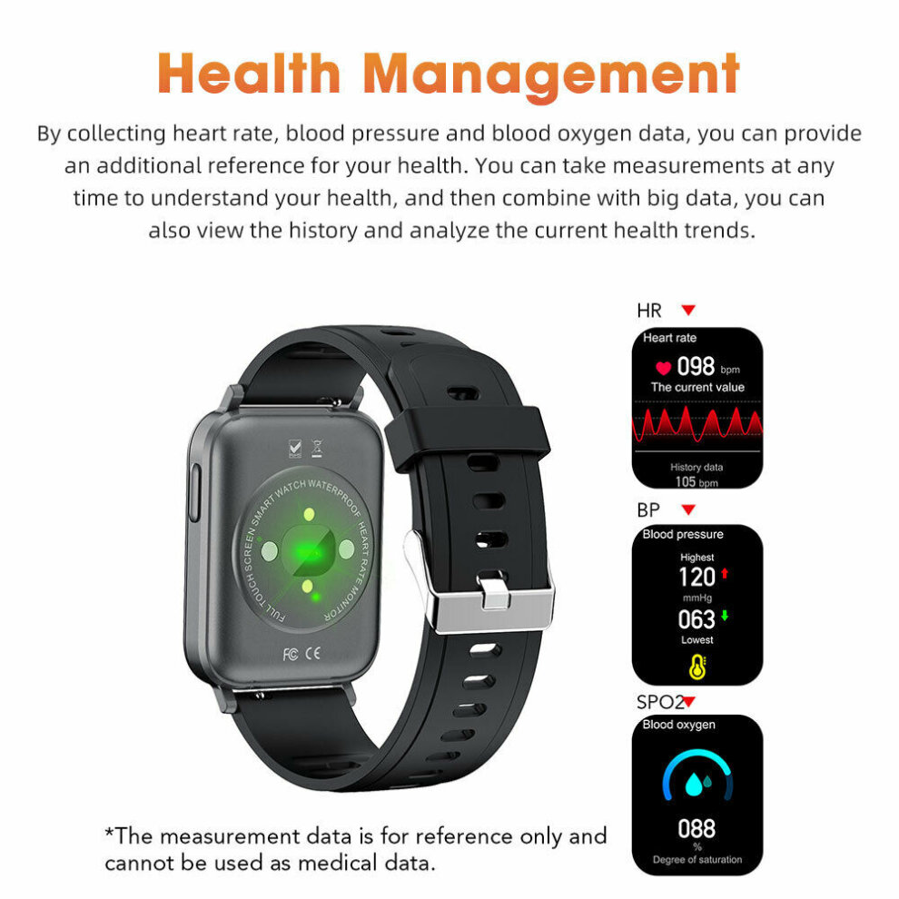 New Smart Watch Men Body Temperature Fitness Tracker Smartwatch For  for Samsung iPhone Android