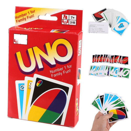 Standard UNO Cards 108 Friends Kids Children Fun Playing Board Game Kit Toy