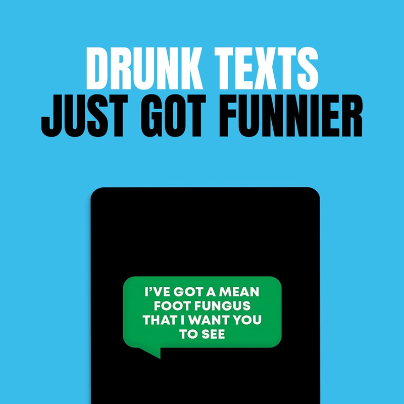 Text Or Drink Drinking Card Game for Parties, Pregames, and Game Nights