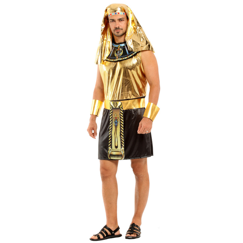 (165~175cm) Men Egyptian Halloween Costume Pharaoh Costume