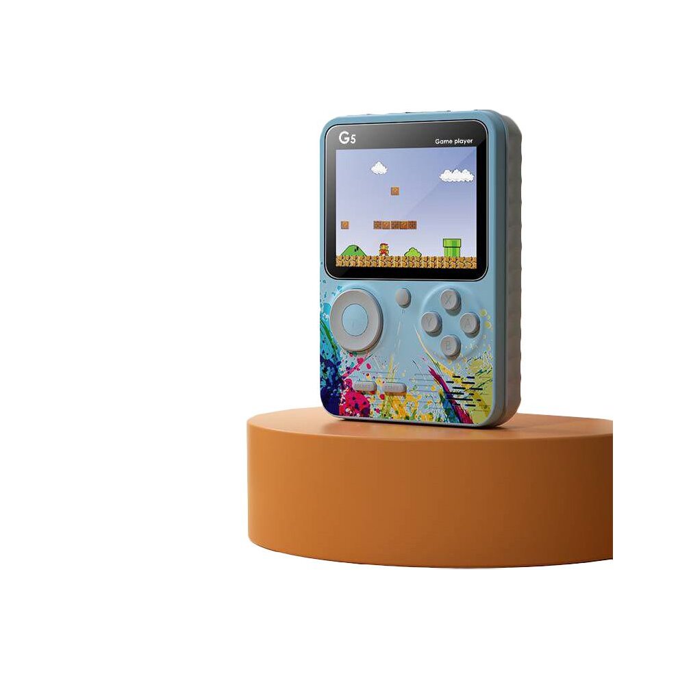 500 In 1 Retro Video Arcade Game Console Super Mario Contra Mini Player Kit Blue Double