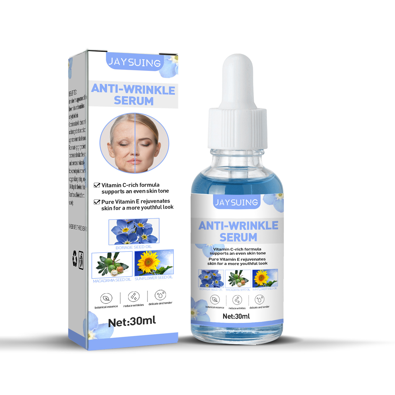 Anti Aging Remove Wrinkle Serum Oil Serum Collagen Lifting Firming Tightening Serum Collagen Serum Improves Elasticity Plumps Sagging Skin Care
