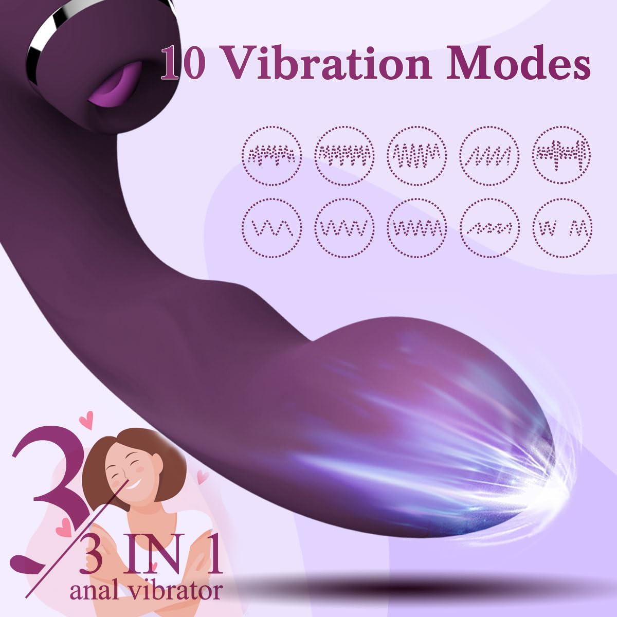 (Pink) Sex Toys Clitoral Sucking Vibrator for Women G Spot Bullet Vaginal Massage Sucker for Couples Thrusting Dildo Female Adult Toys Nipple Stimulator