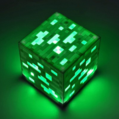 (Yellow) Minecraft Rechargeable Miners Lamp Night Light Toys
