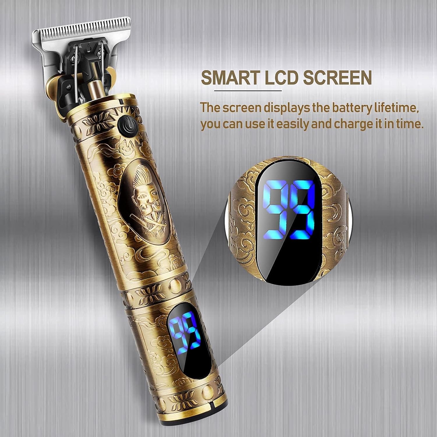 Hair Clippers Men Professional Beard Trimmer, Cordless Electric Self Hair Clippers Precision Outlining Trimmer Smooth Clipping Sharp Shavers Gifts