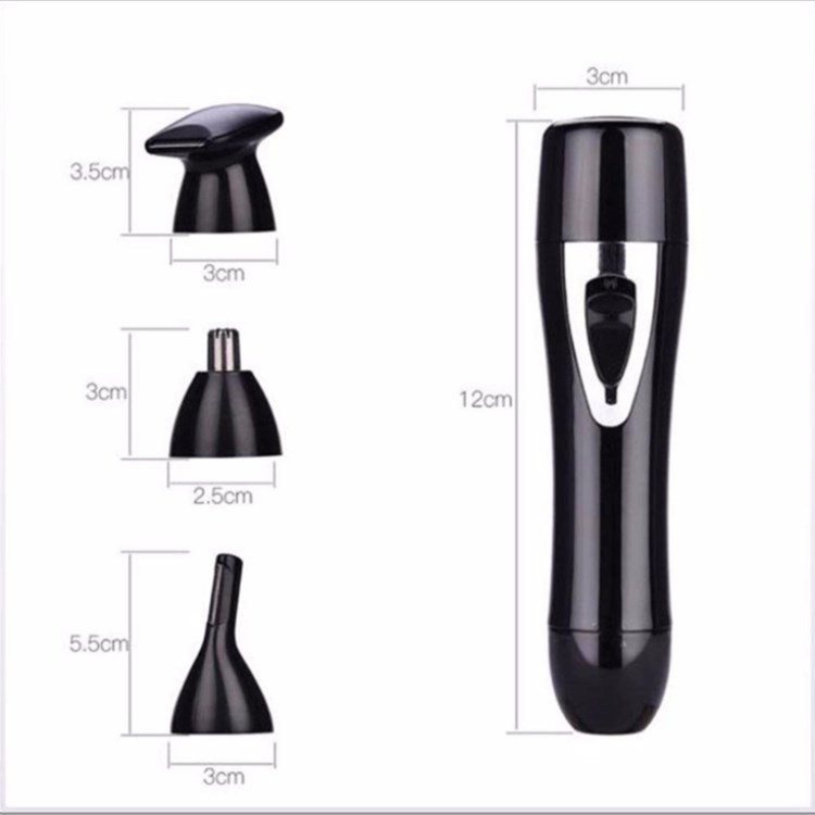 (Pink) Portable 4 in 1 Lipstick Shaver for Women Mini Electric Hair Remover