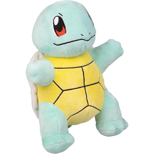 WCT - WT95224 Plush Pokémon Squirtle, Multicolored (blue / yellow / black), 20 cm