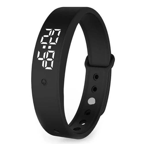 LED Sports Watch Smart Bracelet Body Temperature Monitor Thermometer Vibration Alarm Reminder Wristband School Student Smartband