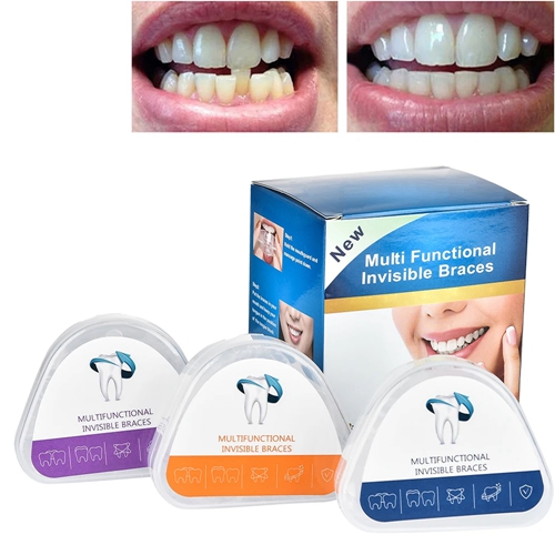 Teeth Corrector Tooth Orthodontic Trainer Fake Braces Trainer for Teeth Alignment 3 Phases for Adults Tooth Care Tools