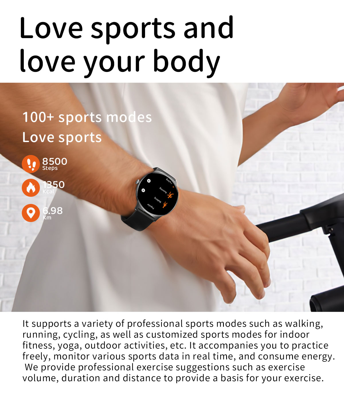 (Black Silicone	) Smart Watch Ladies AMOLED HD Screen Health Tracker Sports Bluetooth Call Heart Rate Blood Pressure Oxygen Monitor Smartwatch Women For iPhone Android
