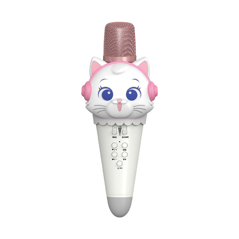 Microphone Childrens Karaoke Mike Kawaii Wireless Karaoke Singing Mic Christmas Gifts For Girls