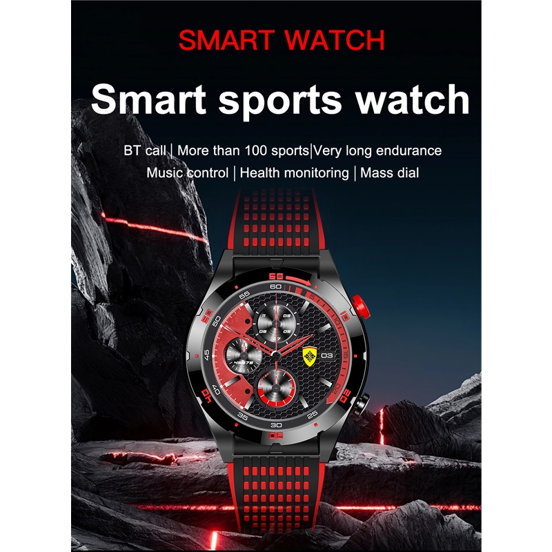 Outdoor Sports Mens Smart Watch Bluetooth Call SOS Emergency Smart Watch Sports Waterproof Watch