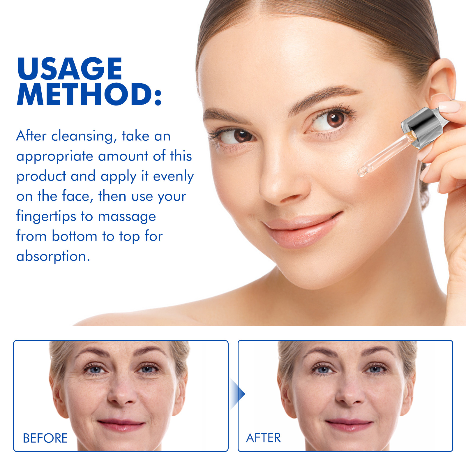 (1 PC) Firming Face Essence Hydrates Moisturizes Brightens Tenderizes Reduces Fine Lines Wrinkles Anti Aging Facial Serum