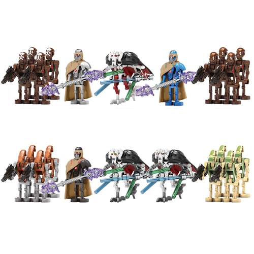 Hot Toys New Captain Star Wars Building Blocks Battle Droid General Grievous MagnaGuard Bricks Action Figures Toys
