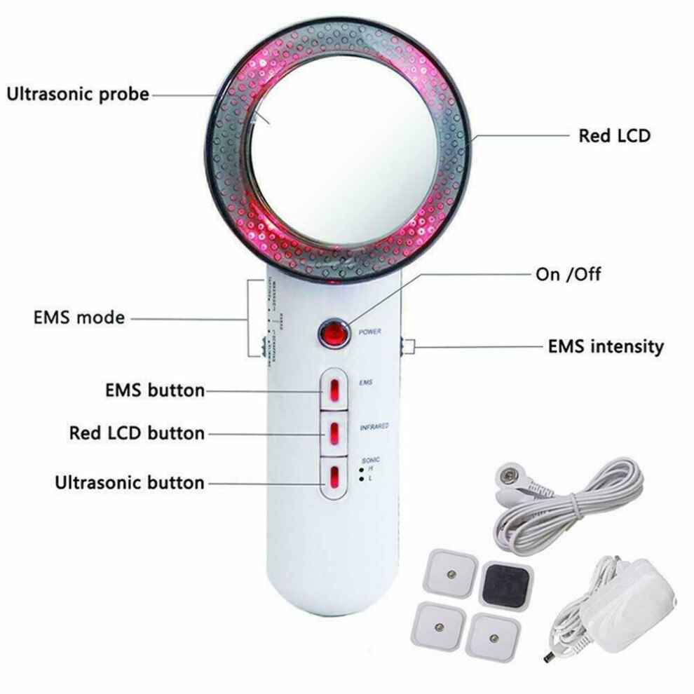 3 in1 Ultrasonic Cavitation Fat Cellulite Remover Body Slimming Massager