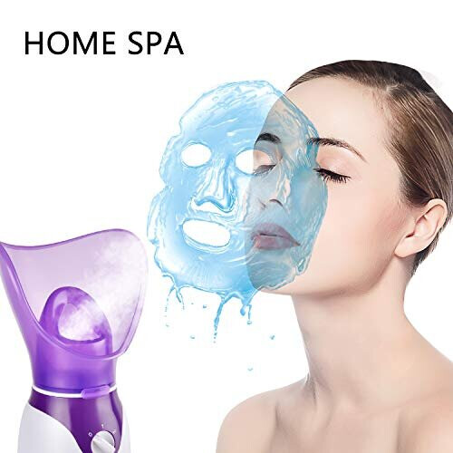 Facial Steamer for Face, Face Steamer for Facial Deep Cleaning, 2 Modes Facial Steamer for Unclogs Pores, Hydrating, Purple