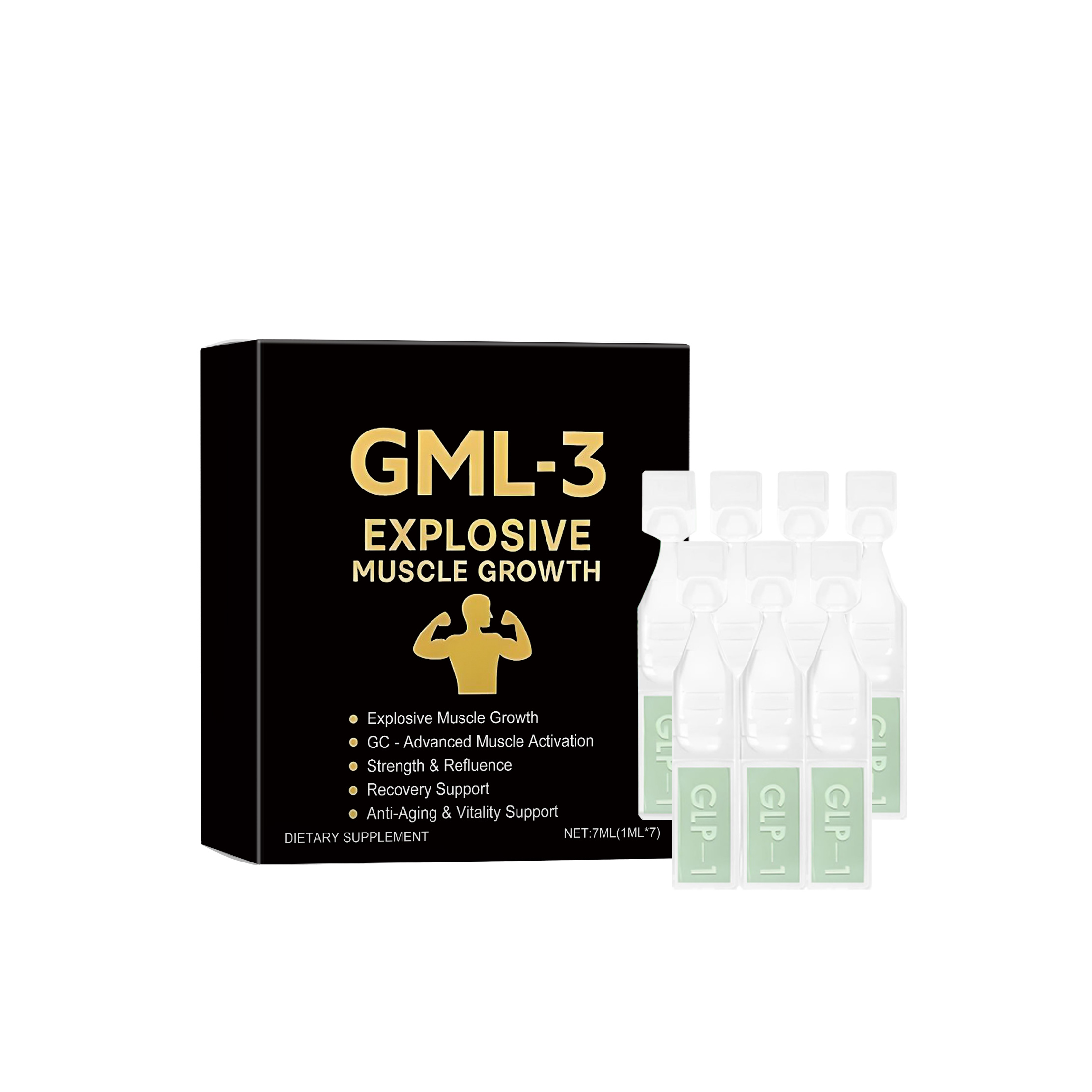 GML-3 Explosive Muscle Growth GC-Advanced Muscle Activation Recovery Support Anti-Aging & Vitality Support