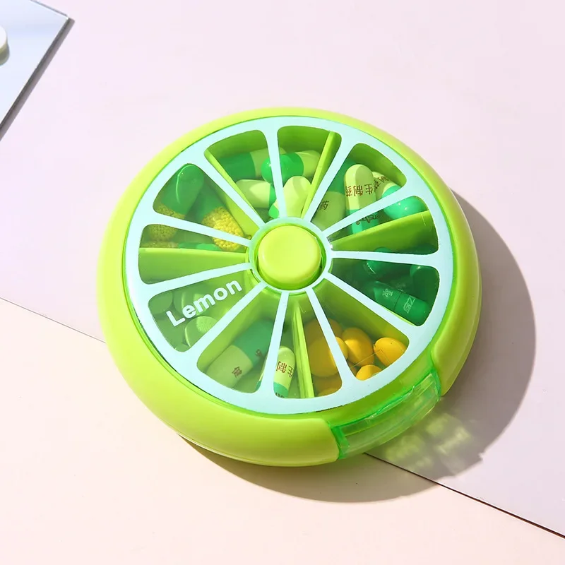 (Pink) Mini Pill Box Pocket Size Storage Box Mini Small Portable Organizer Travel Vitamin Storage Tablet 7 Days 7 Grids Pills Medicine Cases Container Fish Oils
